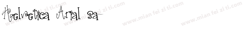 Helvetica Arial sa字体转换